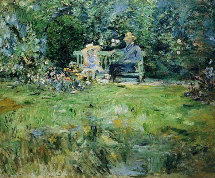 Berthe Morisot - Die Lektion im Garten - The Lesson in the Garden